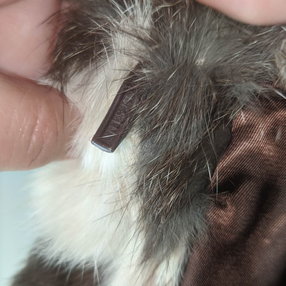 Vintage 70's Glam Rabbit Patchwork Fur Blazer coat - Picture 4 of 8